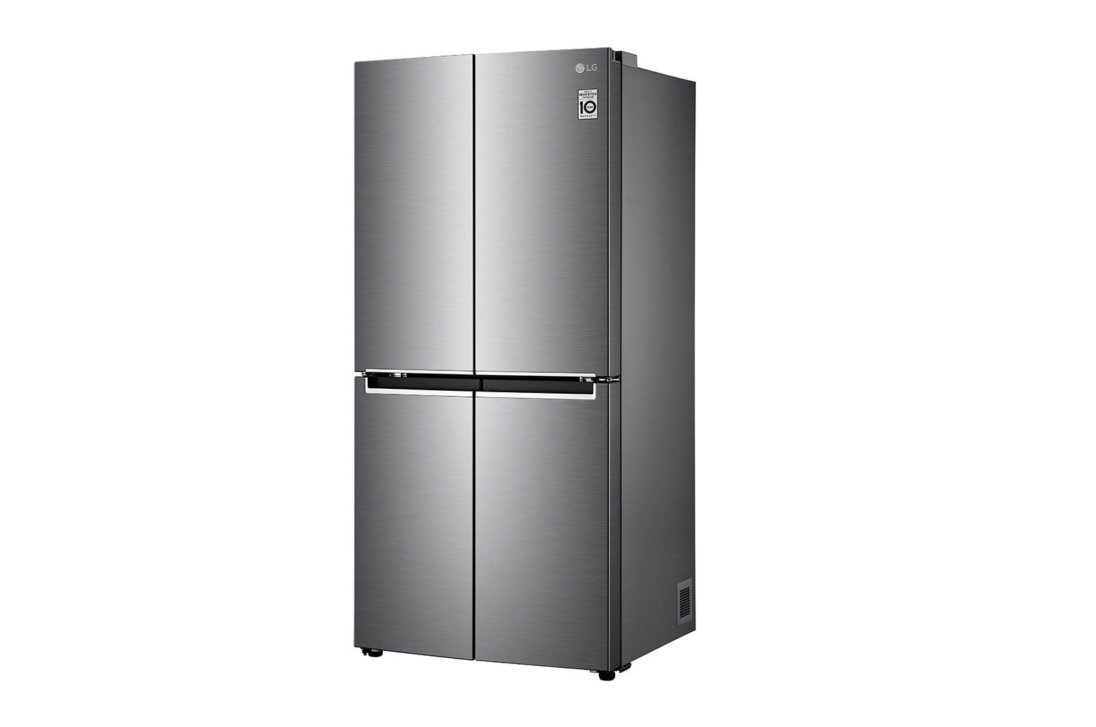 LG 530L Multi Door Fridge Freezer Shiny Steel Total No Frost, GMB844PZFG