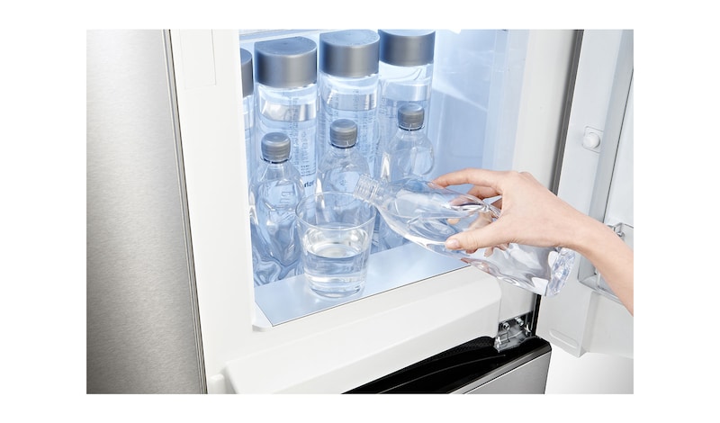 LG A+ Energy Rated Multidoor Refrigerator with Door-in-Door™ and Plumbed Water & Ice Dispenser, GMJ916NSHV