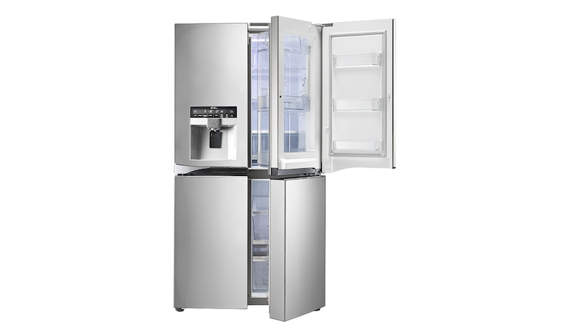 LG A+ Energy Rated Multidoor Refrigerator with Door-in-Door™ and Plumbed Water & Ice Dispenser, GMJ916NSHV