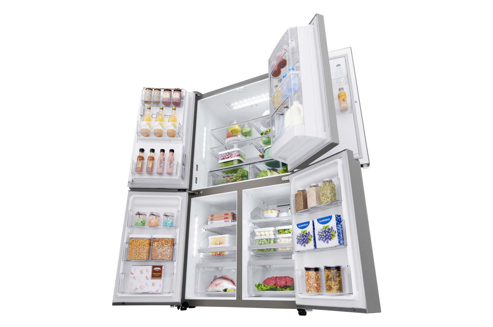 LG Door-in-Door® GMJ936NSHV Multi Door  Smart  Fridge Freezer - Premium Steel, GMJ936NSHV