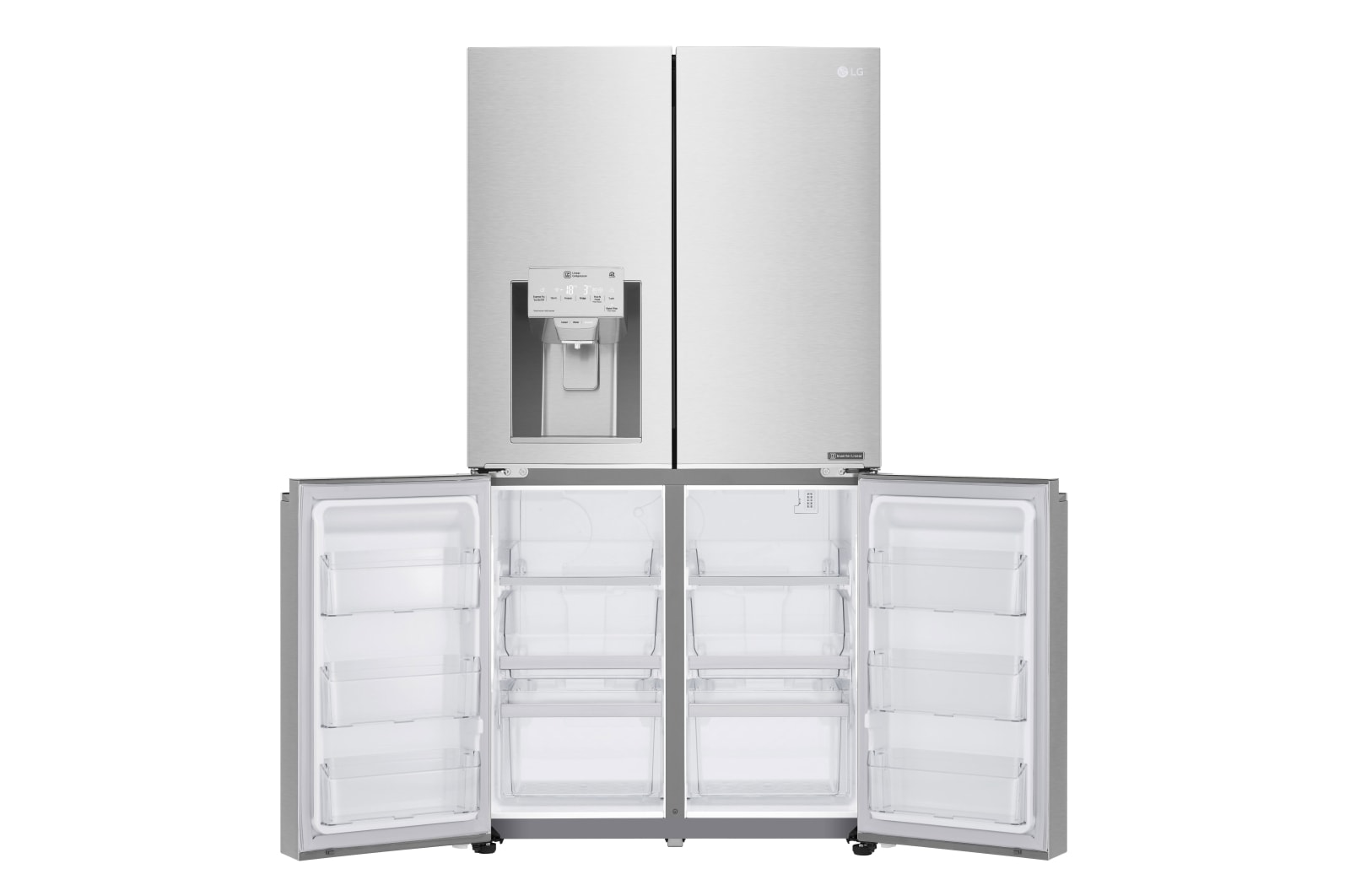 LG Door-in-Door® GMJ936NSHV Multi Door  Smart  Fridge Freezer - Premium Steel, GMJ936NSHV