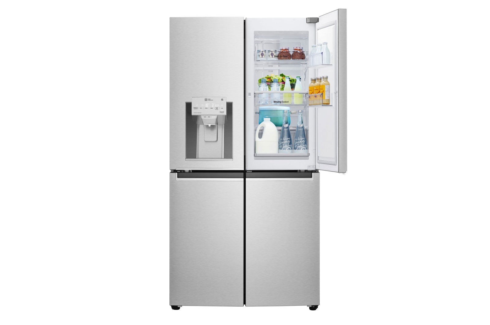 LG Door-in-Door® GMJ936NSHV Multi Door  Smart  Fridge Freezer - Premium Steel, GMJ936NSHV