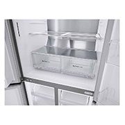 LG 506L Multi Door Fridge Freezer Shiny Steel Water & Ice Dispenser, GML844PZ6F