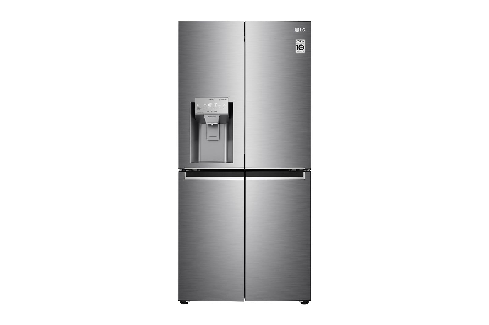 LG Water & Ice Dispenser | Multi-Door Fridge Freezer | 506L | GML844PZ6F | Shiny Steel, GML844PZ6F