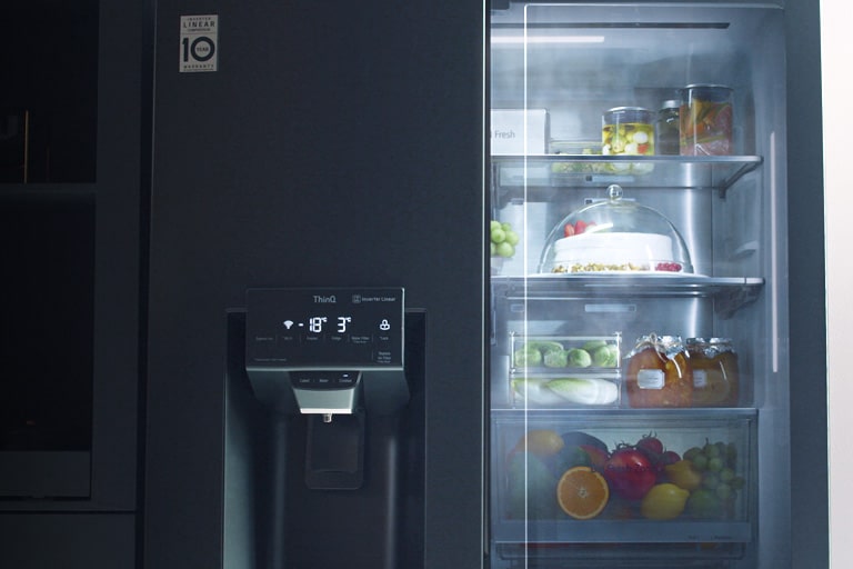 Cool air is circulated in all parts of the refrigerator to keep it fresh.