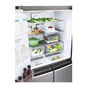 LG NatureFRESH™ GML945PZ8F Multi-Door Fridge Freezer - Shiny Steel, GML945PZ8F