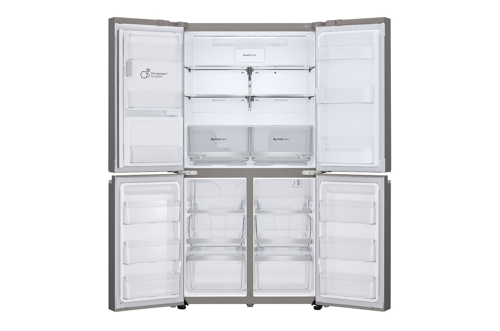 LG 641L Multi Door Fridge Freezer Shiny Steel Total No Frost, GML945PZ8F