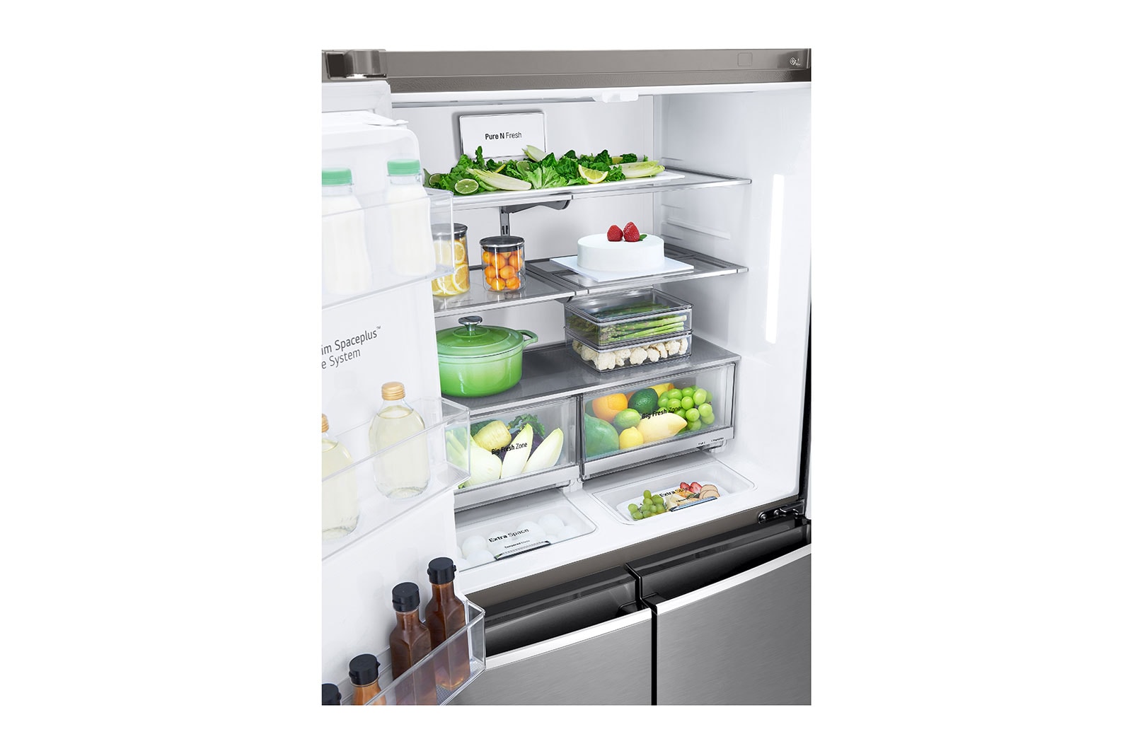 LG 641L Multi Door Fridge Freezer Shiny Steel Total No Frost, GML945PZ8F