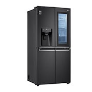 LG 508L InstaView™ American Style Fridge Freezer Matte Black Total No Frost, GMX844MC6F