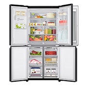 LG 508L InstaView™ American Style Fridge Freezer Matte Black Total No Frost, GMX844MC6F