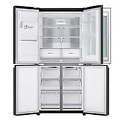 LG 508L InstaView™ American Style Fridge Freezer Matte Black Total No Frost, GMX844MC6F