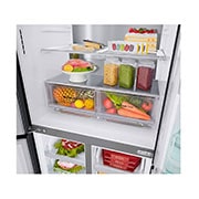 LG 508L InstaView™ American Style Fridge Freezer Matte Black Total No Frost, GMX844MC6F