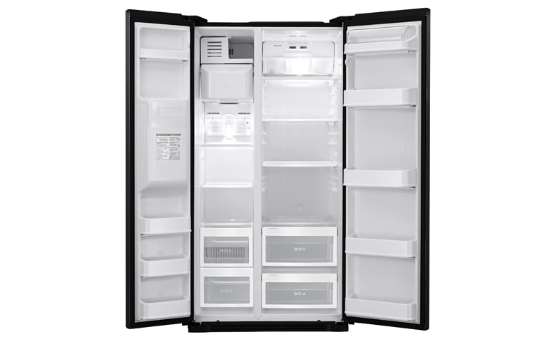 LG American style Fridge Freezer in Black with Water and Ice Dispenser, GS3159WBFV