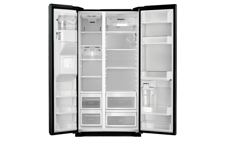 LG American Style Fridge Freezer in Black., GS5163WBMV
