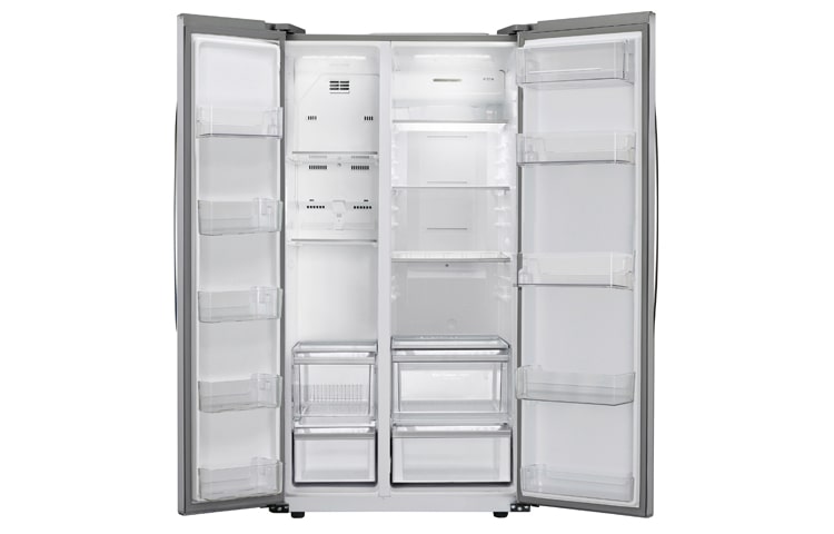 LG American Style Platinum Silver Fridge Freezer, GSB325PVQV