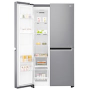 LG Inverter Linear Compressor™ GSB760PZXV American style Fridge Freezer, 642L, Shiny Steel- F, GSB760PZXV