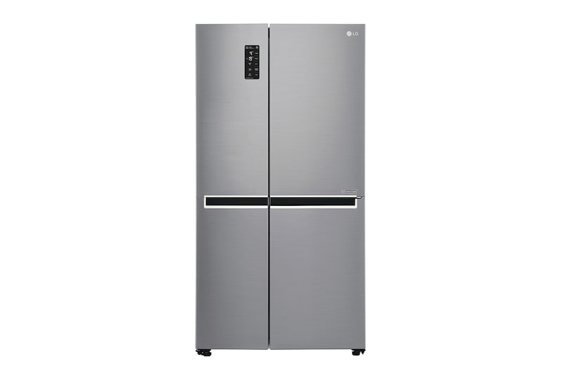 LG Inverter Linear Compressor™ GSB760PZXV American style Fridge Freezer, 642L, Shiny Steel- F, GSB760PZXV