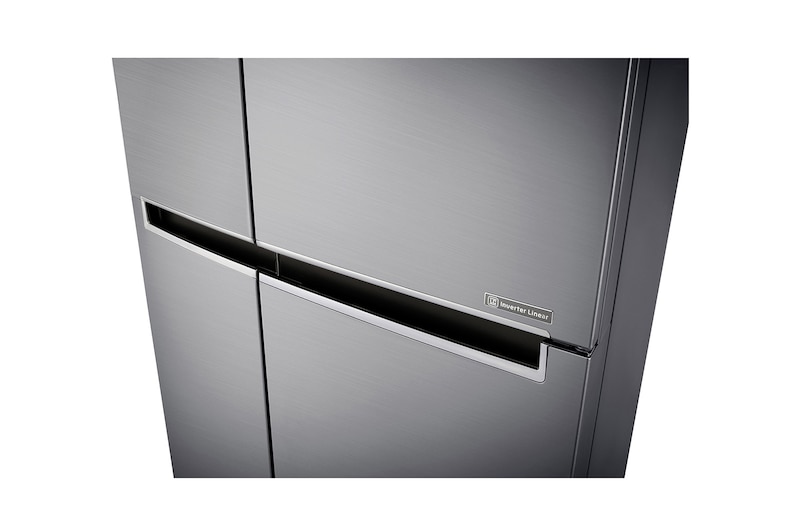 LG Inverter Linear Compressor™ GSB760PZXV American style Fridge Freezer, 642L, Shiny Steel- F, GSB760PZXV