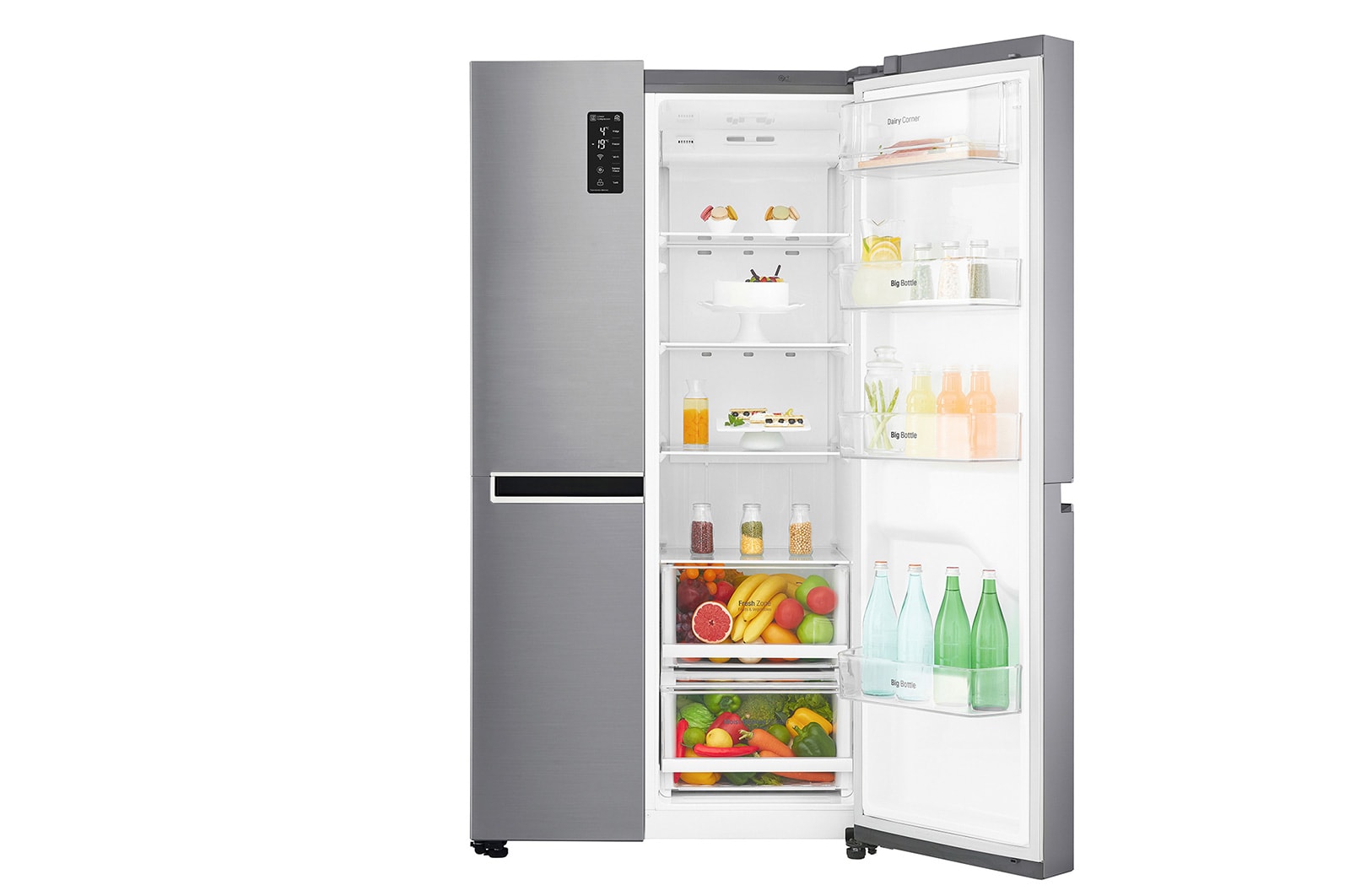 LG F Energy Rated Large Capacity Refrigerator with Total No Frost and  Smart Diagnosis, GSB760PZXZ