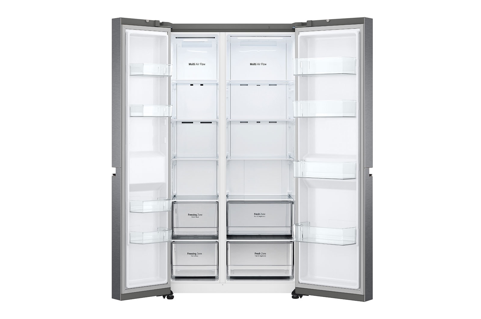 LG 655L American Style Fridge Freezer Dark Graphite Total No Frost, GSBV70DSTF