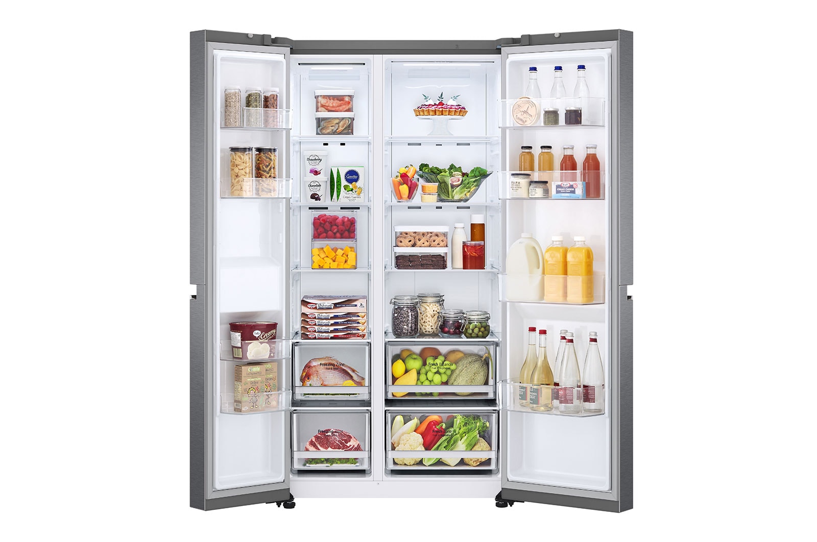 655L American Style Fridge Freezer Dark Graphite LG UK