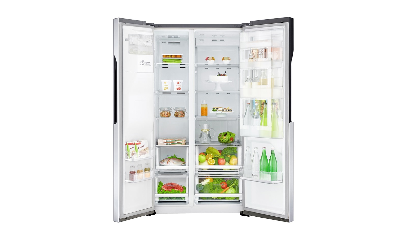 LG Door-in-Door™ GSJ560PZXV American style Fridge Freezer , 606L,  Shiny Steel -F, GSJ560PZXV