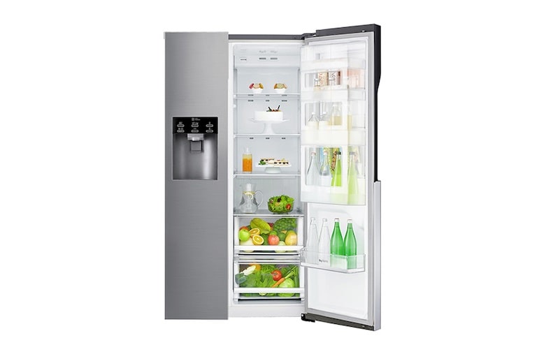 LG Door-in-Door™ GSJ560PZXV American style Fridge Freezer , 606L,  Shiny Steel -F, GSJ560PZXV