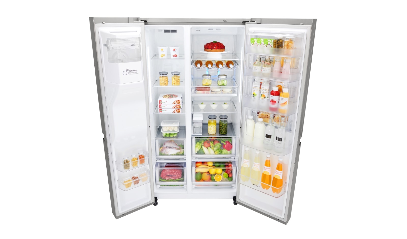 LG A+ Energy Rated Smart Refrigerator with Door-in-Door™ and Non Plumbed Water, GSJ961NSBV
