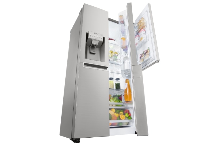 LG A+ Energy Rated Smart Refrigerator with Door-in-Door™ and Non Plumbed Water, GSJ961NSBV
