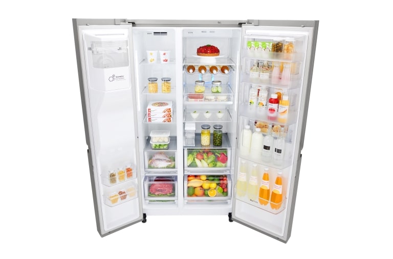 LG A+ Energy Rated Smart Refrigerator with Door-in-Door™ and Non Plumbed Water, GSJ961NSBV