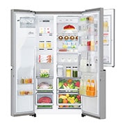 LG Door-in-Door™ GSJ961NSVV American style Fridge Freezer, 625L, Premium Steel -F, GSJ961NSVV