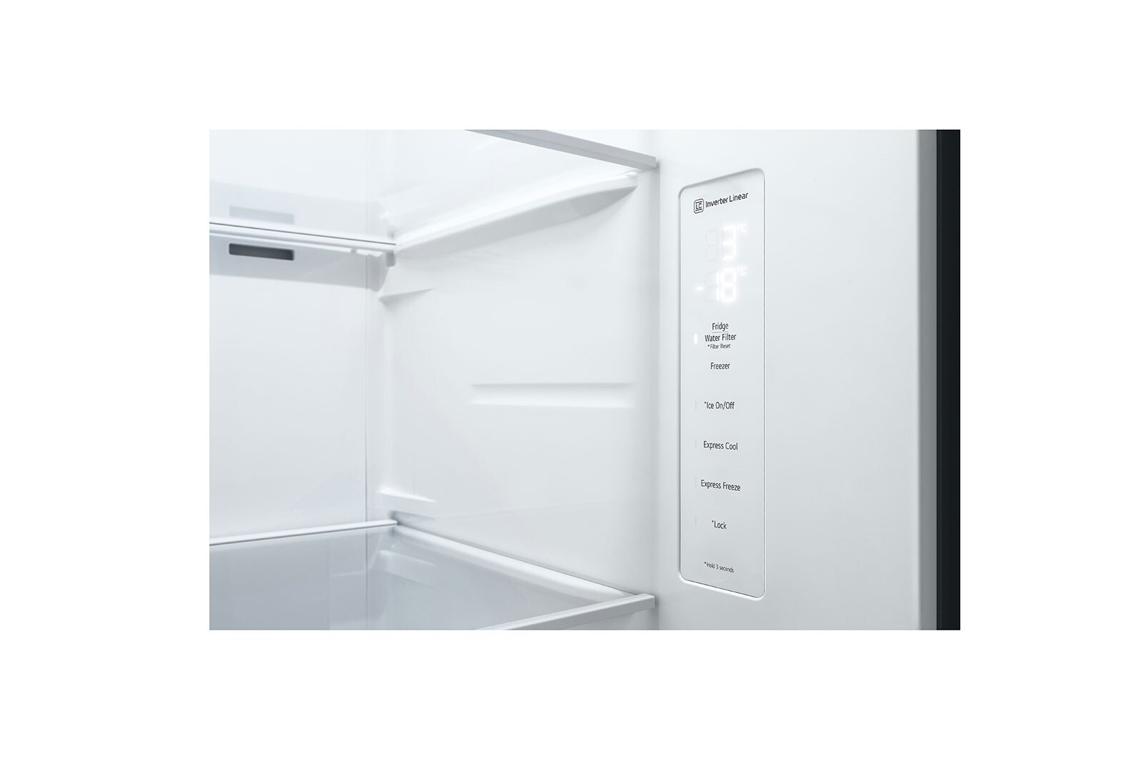 LG 635L American Style Fridge Freezer Dark Graphite Total No Frost, GSJV50DSXF