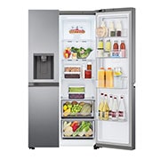 LG 635L American Style Fridge Freezer Dark Graphite Total No Frost, GSJV51DSXF
