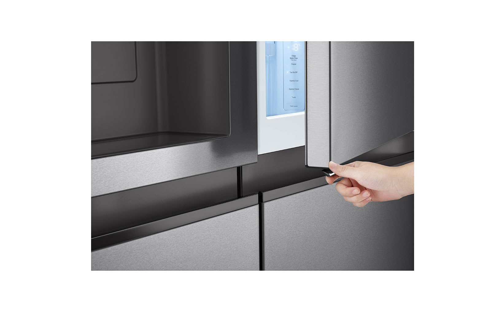 LG 635L American Style Fridge Freezer Dark Graphite Total No Frost, GSJV51DSXF