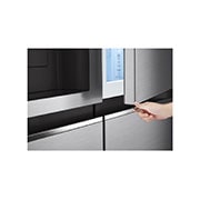LG 635L American Style Fridge Freezer Shiny Steel Water & Ice Dispenser, GSJV70PZTF