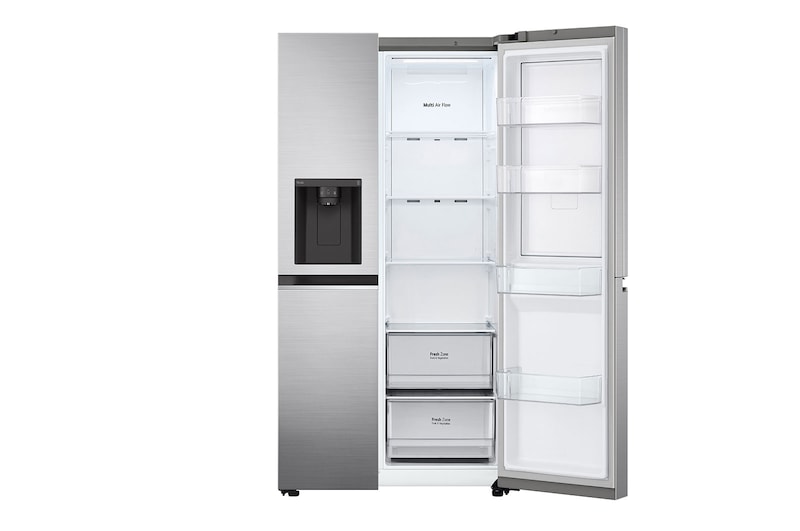 LG 635L American Style Fridge Freezer Shiny Steel Water & Ice Dispenser, GSJV70PZTF