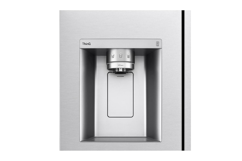 LG 635L American Style Fridge Freezer Water & Ice Dispenser, Stainless Steel, GSJV90BSAE
