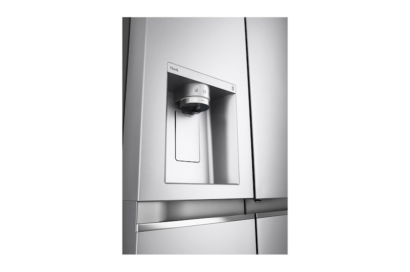 LG 635L American Style Fridge Freezer Water & Ice Dispenser, Stainless Steel, GSJV90BSAE