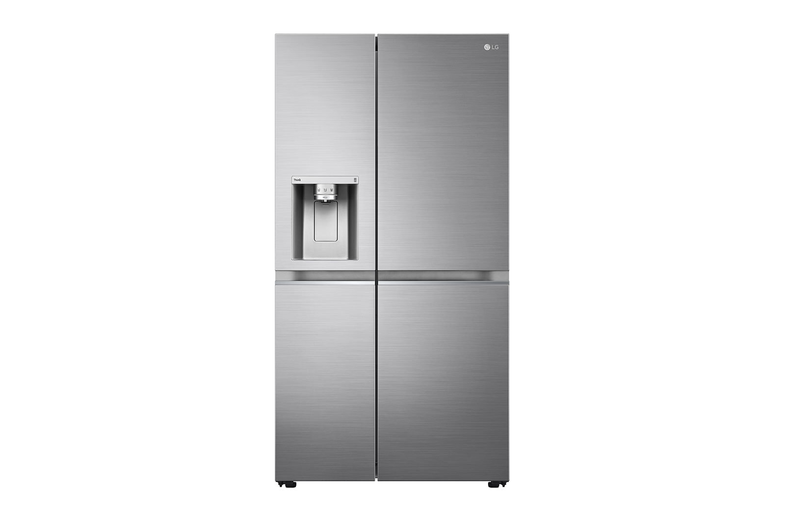 LG Water & Ice Dispenser | ThinQ (WiFi) | American Fridge Freezer | 635L | GSJV90PZAE | Shiny Steel, GSJV90PZAE
