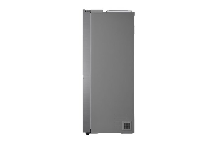LG 635L American Style Fridge Freezer Water & Ice Dispenser, Shiny Steel, GSJV90PZAE