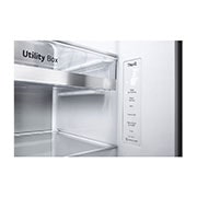 LG 635L American Style Fridge Freezer Shiny Steel Water & Ice Dispenser, GSJV91PZAE