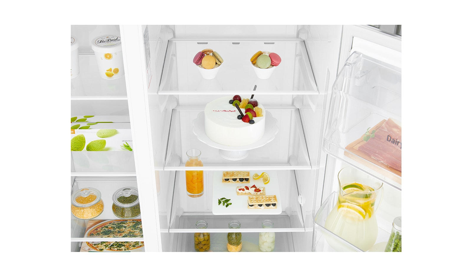 LG F Energy Rated Large Capacity Refrigerator with Plumbed Water & Ice Dispenser, GSL360ICEV