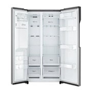LG Inverter Linear Compressor™ GSL460ICEV American style Fridge Freezer, 606L, Dark Graphite - F, GSL460ICEV