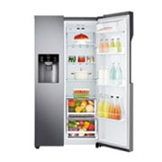LG Inverter Linear Compressor™ GSL460ICEV American style Fridge Freezer, 606L, Dark Graphite - F, GSL460ICEV