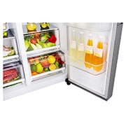 LG Smart Inverter Compressor GSL480PZXV American style Fridge Freezer, 625L,  Shiny Steel - F, GSL480PZXV