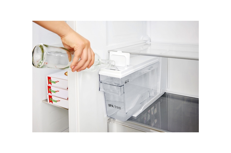 LG Inverter Linear Compressor™ GSL561PZUZ American style Fridge Freezer, 606L, Shiny Steel- F, GSL561PZUZ