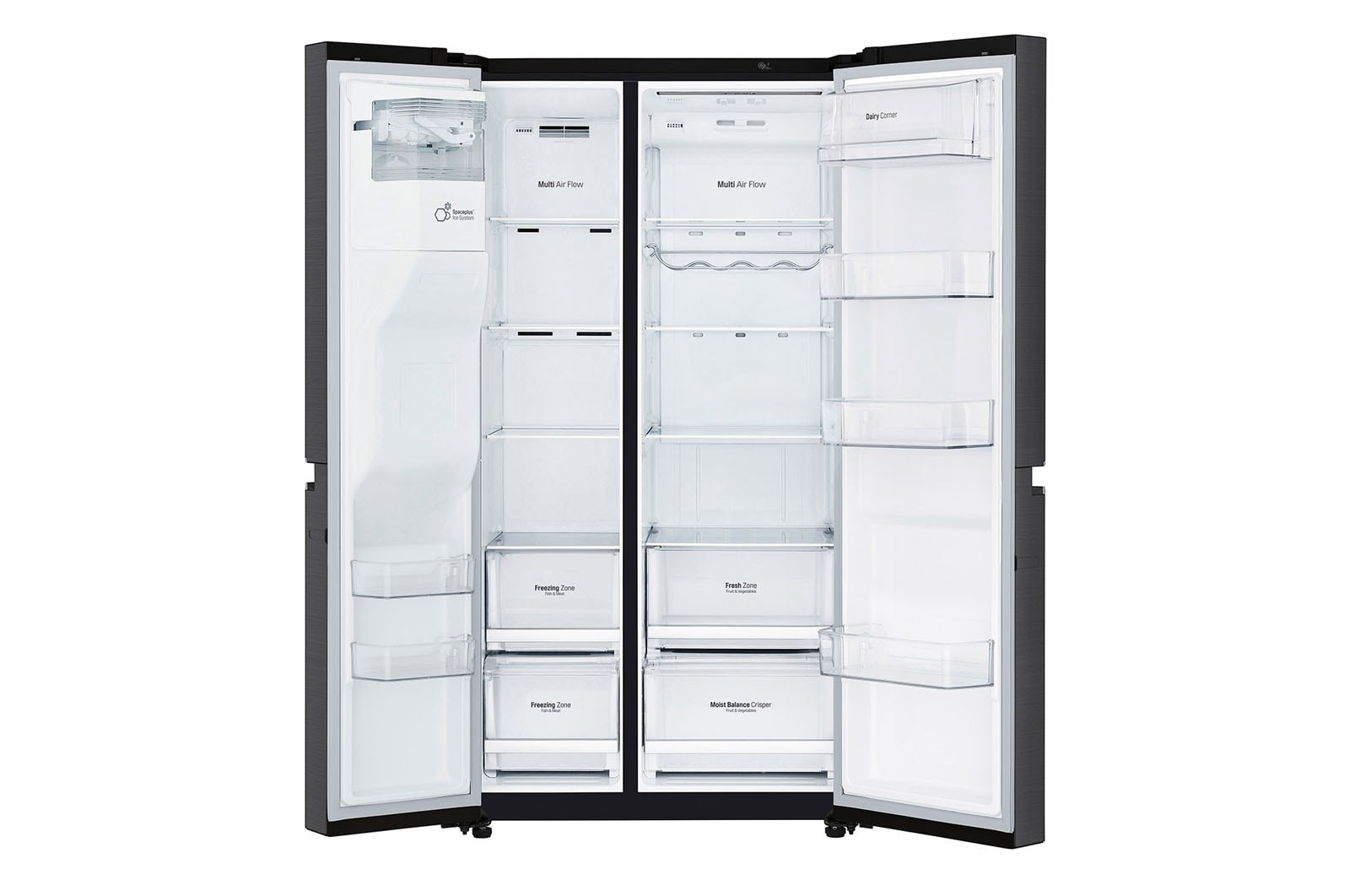 LG DoorCooling+™ GSL760MCKV American style Fridge Freezer - Matte Black - F, GSL760MCKV