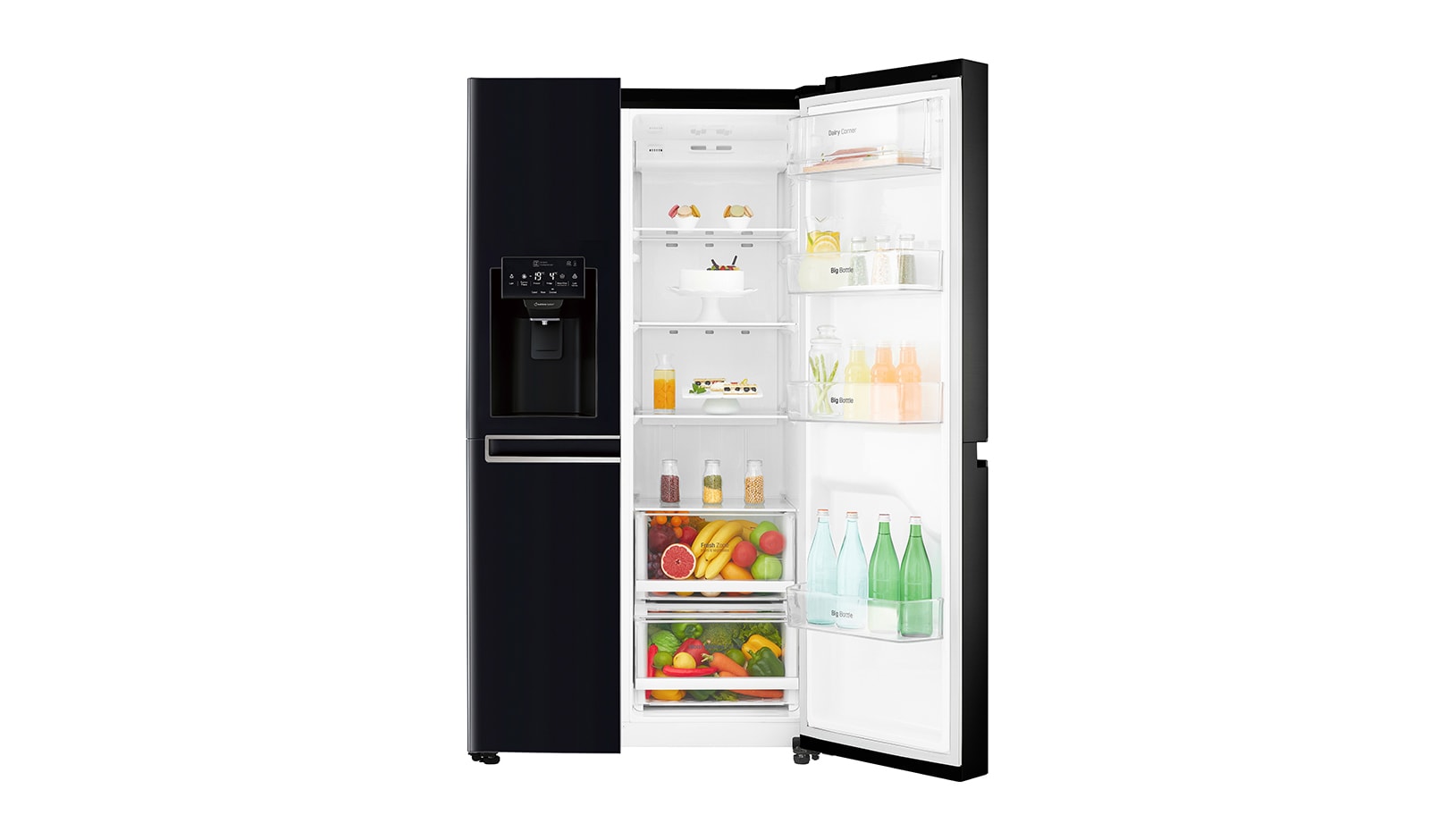 LG Smart Refrigerator with Plumbed Water and Ice Dispenser, GSL760WBXV