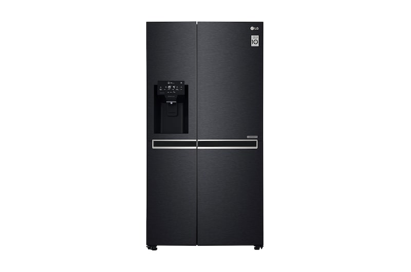 LG Inverter Linear Compressor™ GSL761MCXV American style Fridge Freezer, 601L,  Matte Black- F, GSL761MCXV