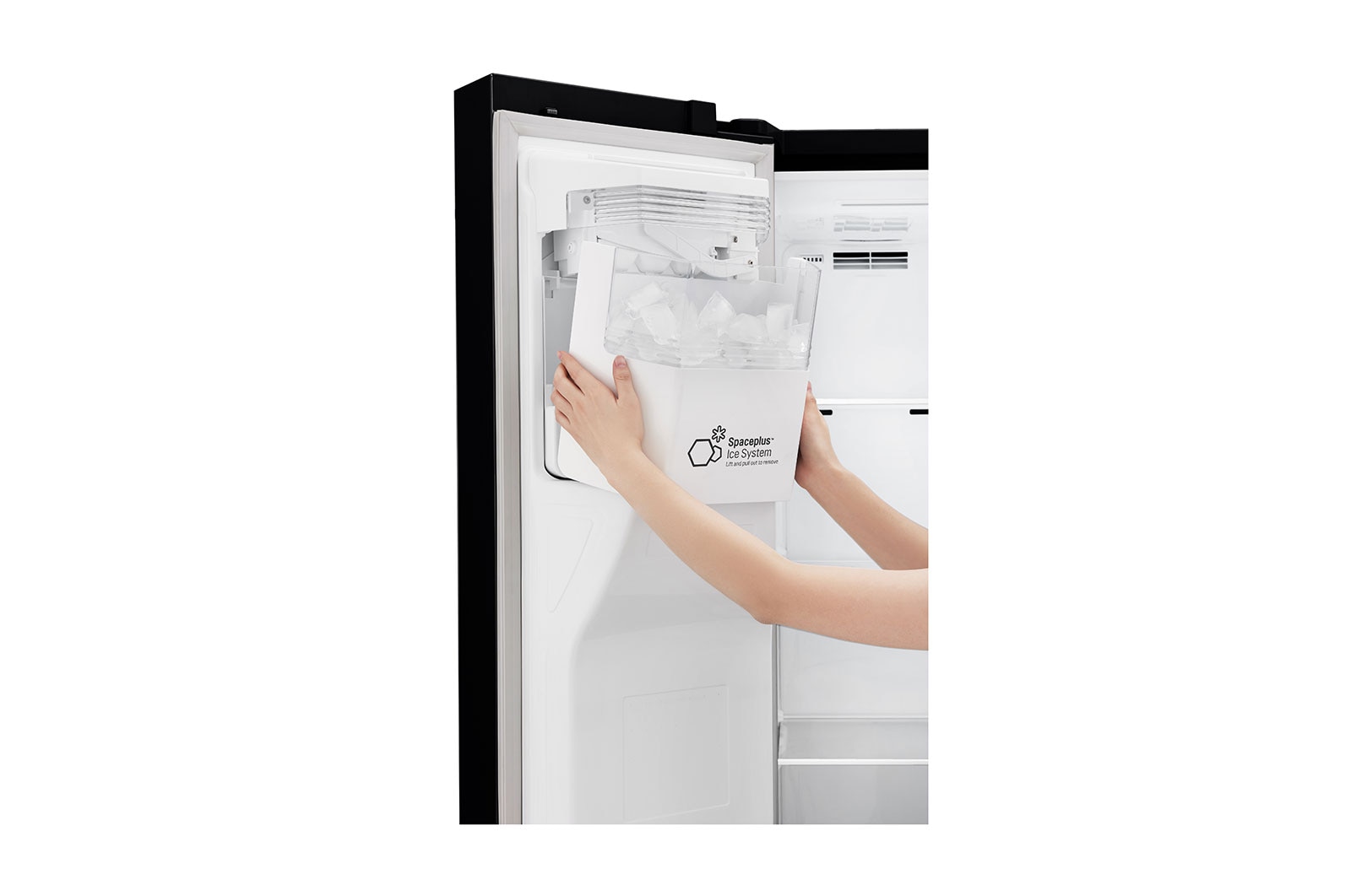 LG Inverter Linear Compressor™ GSL761MCXV American style Fridge Freezer, 601L,  Matte Black- F, GSL761MCXV